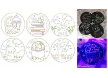 Stickserie ITH - Halloween Untersetzer